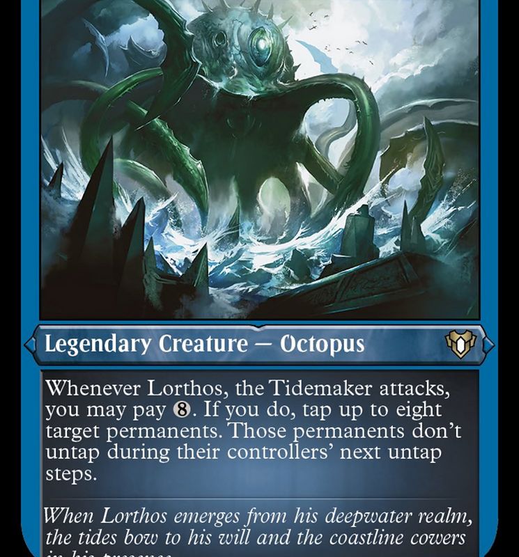 Lorthos, the Tidemaker (Foil Etched) [Commander Masters]