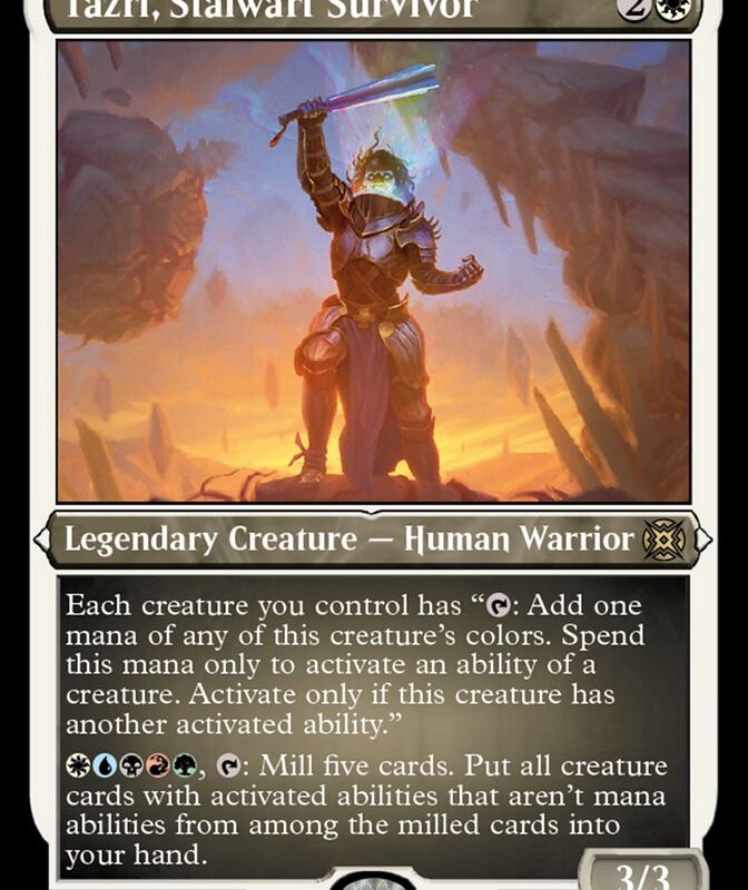 Tazri, Stalwart Survivor (Foil Etched) [March of the Machine: The Aftermath]