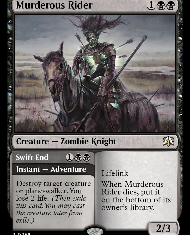Murderous Rider // Swift End [March of the Machine Commander]