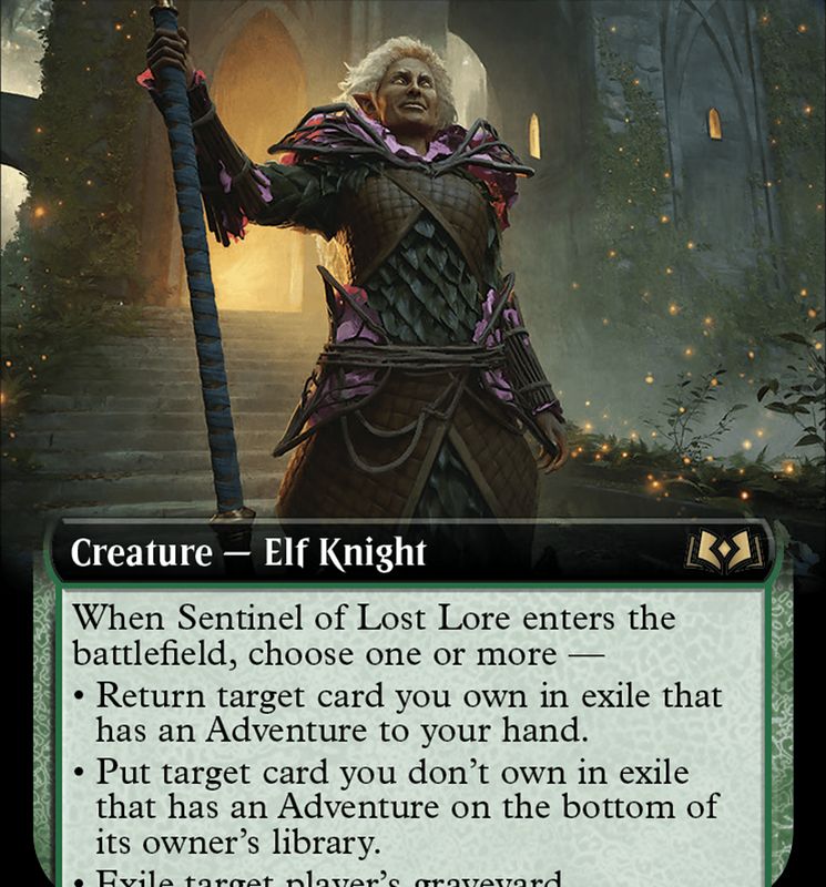 Sentinel of Lost Lore (Extended Art) [Wilds of Eldraine]