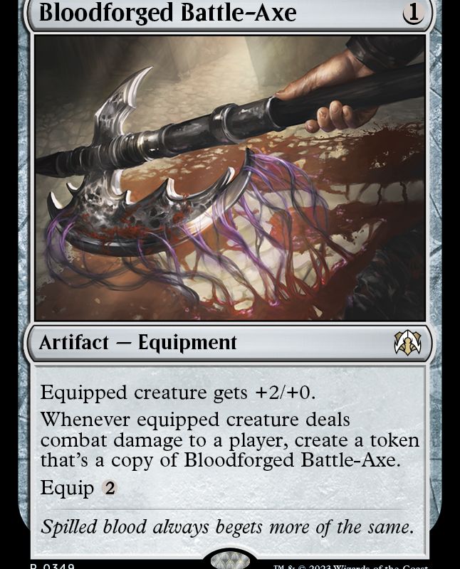 Bloodforged Battle-Axe [March of the Machine Commander]