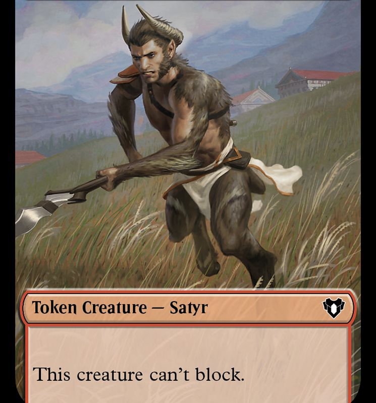 Satyr Token [Commander Masters Tokens]