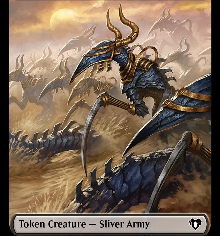 Sliver Army // Sliver Double-Sided Token [Commander Masters Tokens]