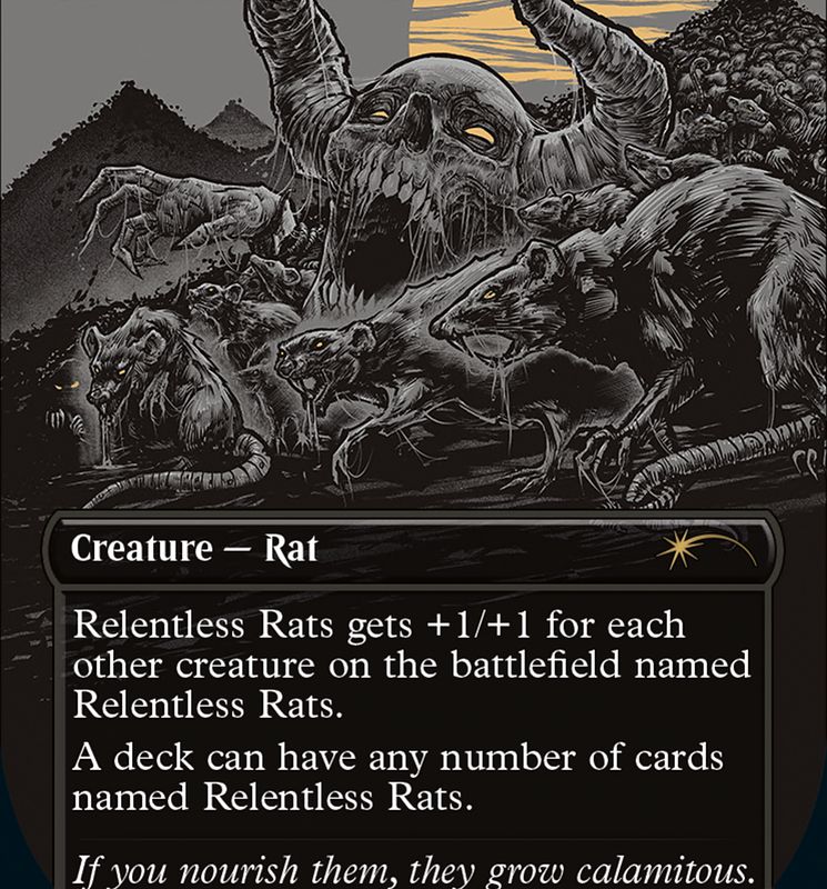 Relentless Rats (Borderless) [Secret Lair Showdown]