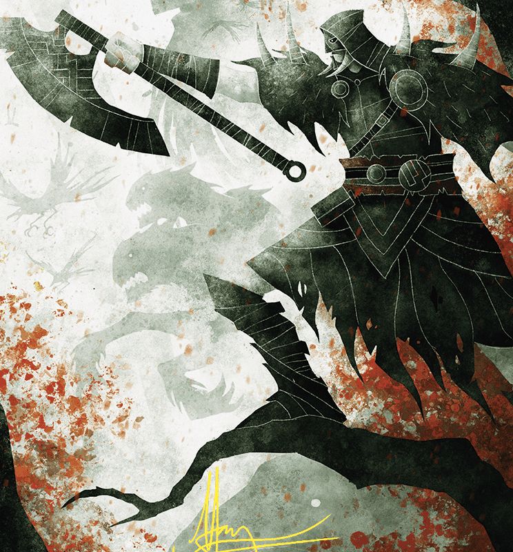 Garruk's Uprising Art Card (Gold-Stamped Signature) [Wilds of Eldraine Art Series]