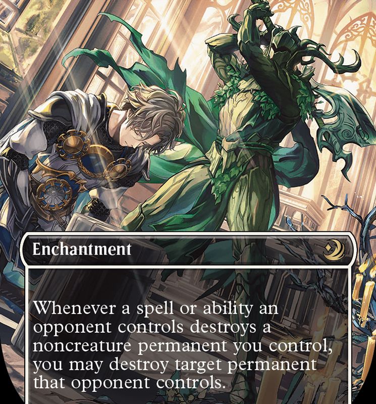 Karmic Justice (Anime Borderless) (Confetti Foil) [Wilds of Eldraine: Enchanting Tales]