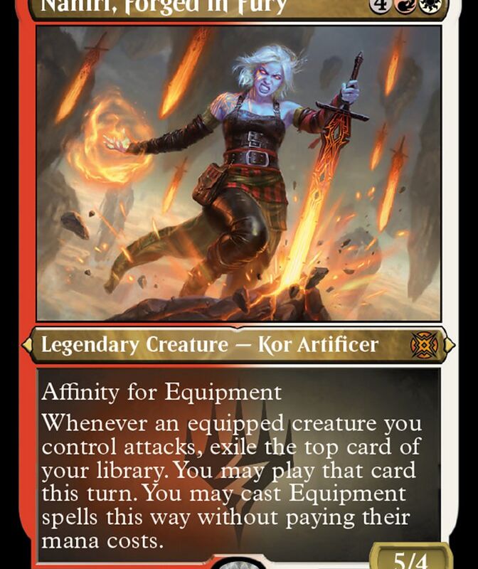 Nahiri, Forged in Fury (Foil Etched) [March of the Machine: The Aftermath]