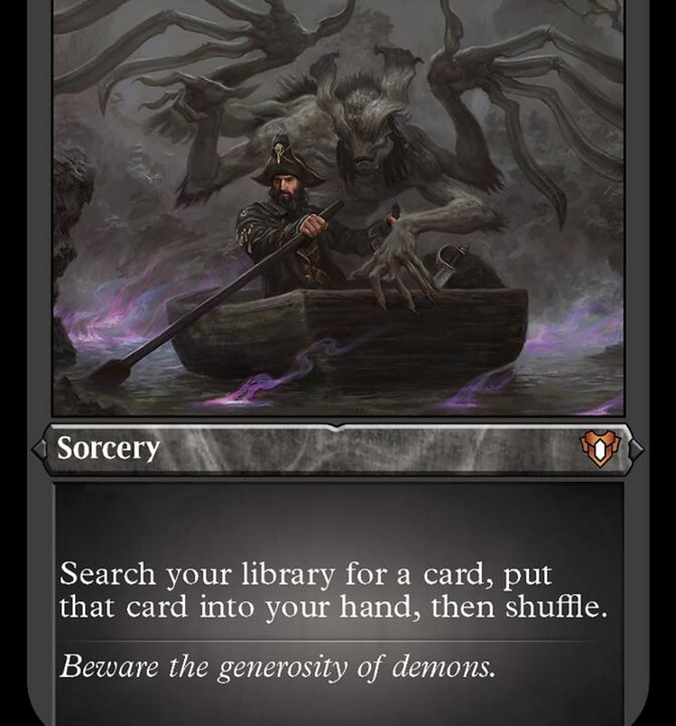 Demonic Tutor (Foil Etched) [Commander Masters]
