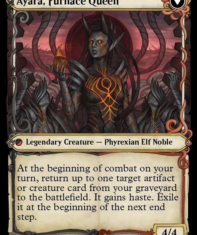Ayara, Widow of the Realm // Ayara, Furnace Queen (Showcase Planar Booster Fun) [March of the Machine]