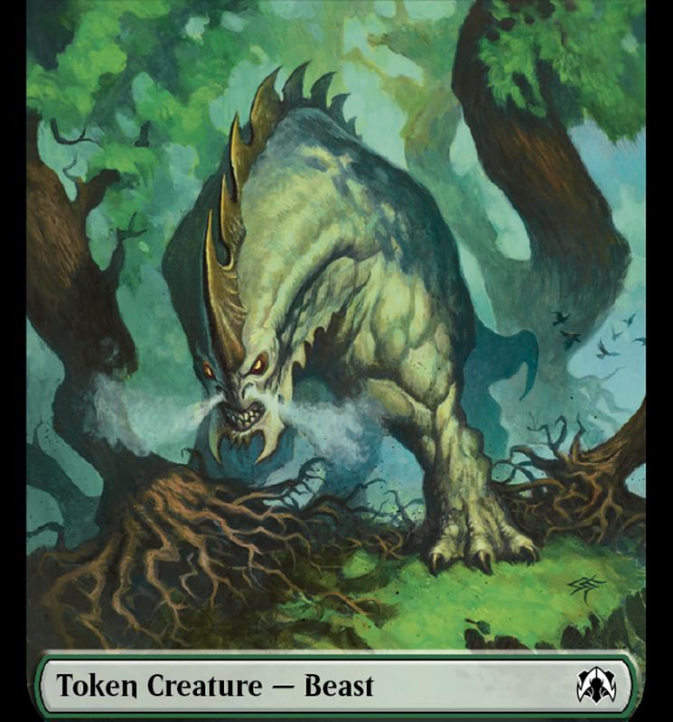 Thopter // Beast Double-Sided Token [March of the Machine Commander Tokens]