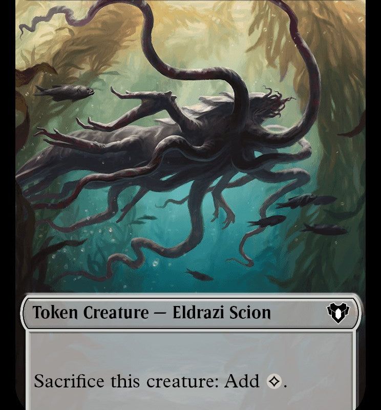 Eldrazi Scion // Phyrexian Beast Double-Sided Token [Commander Masters Tokens]