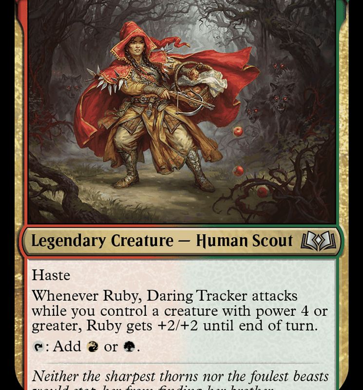 Ruby, Daring Tracker [Wilds of Eldraine]