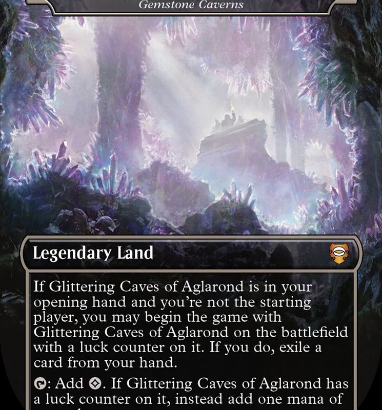 Gemstone Caverns - Glittering Caves of Aglarond (Surge Foil Realms and Relics) [The Lord of the Rings: Tales of Middle-Earth Commander]