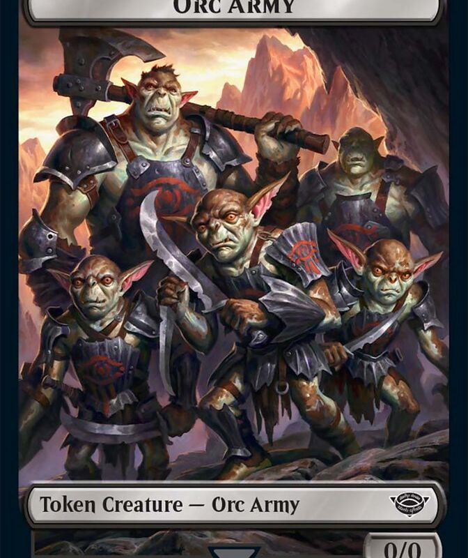 Orc Army Token (05) [The Lord of the Rings: Tales of Middle-Earth Tokens]