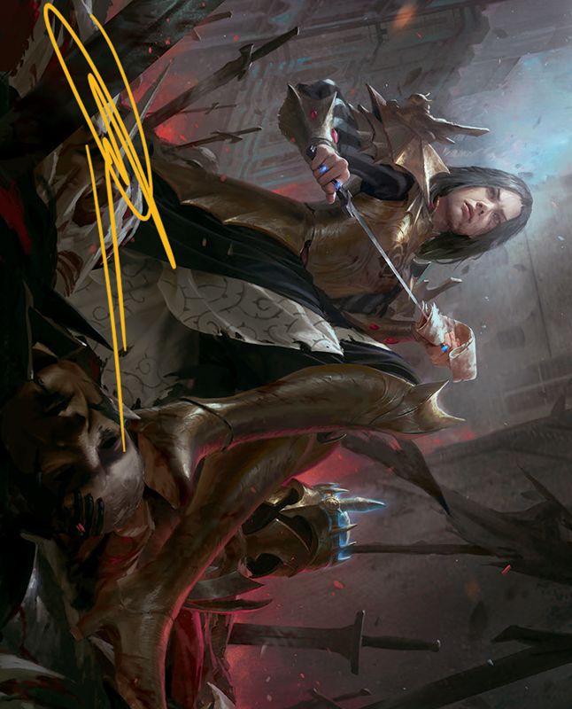 Marchesa, Resolute Monarch Art Card (Gold-Stamped Signature) [March of the Machine Art Series]