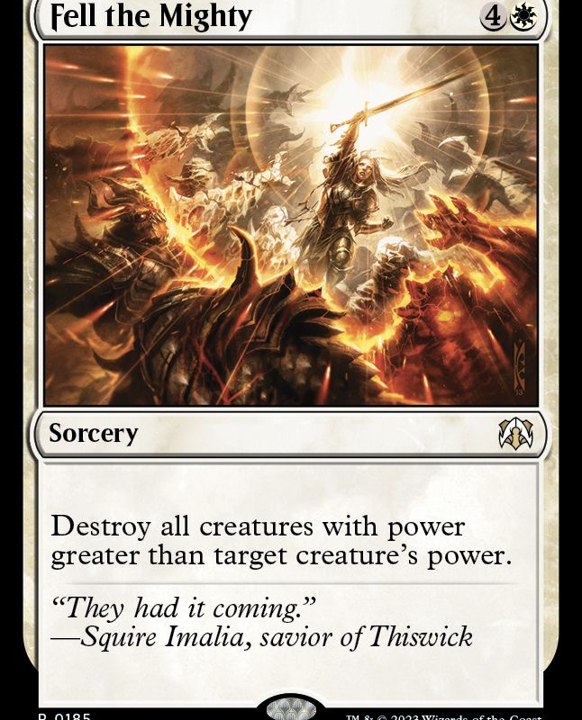 Fell the Mighty [March of the Machine Commander]