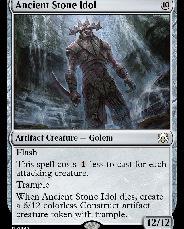 Ancient Stone Idol [March of the Machine Commander]