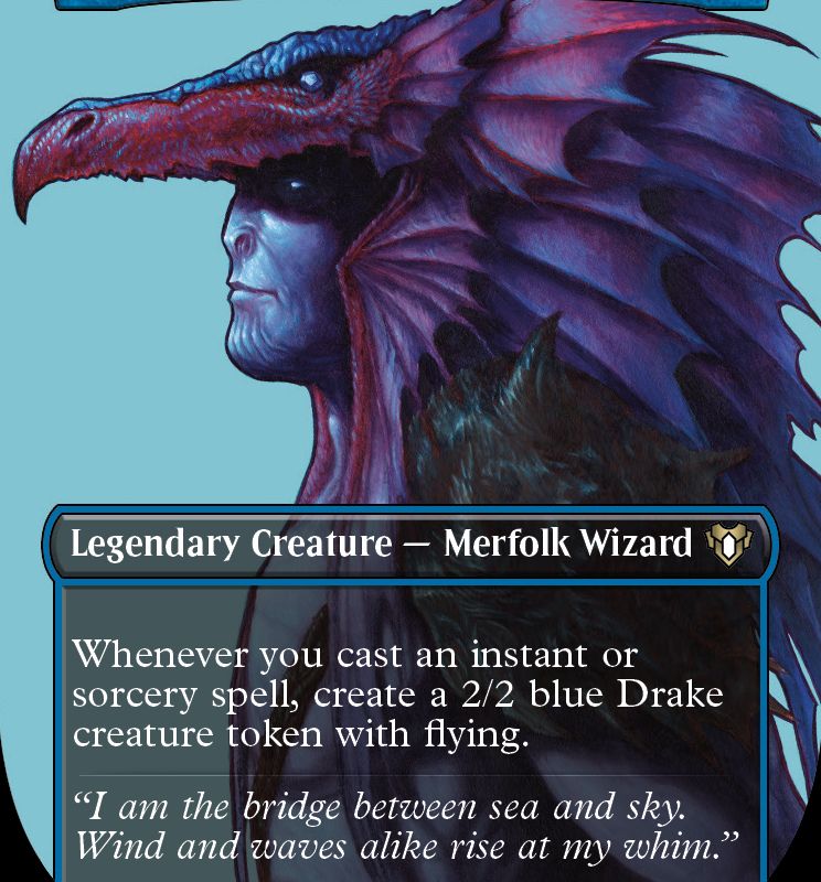 Talrand, Sky Summoner (Borderless Profile) [Commander Masters]
