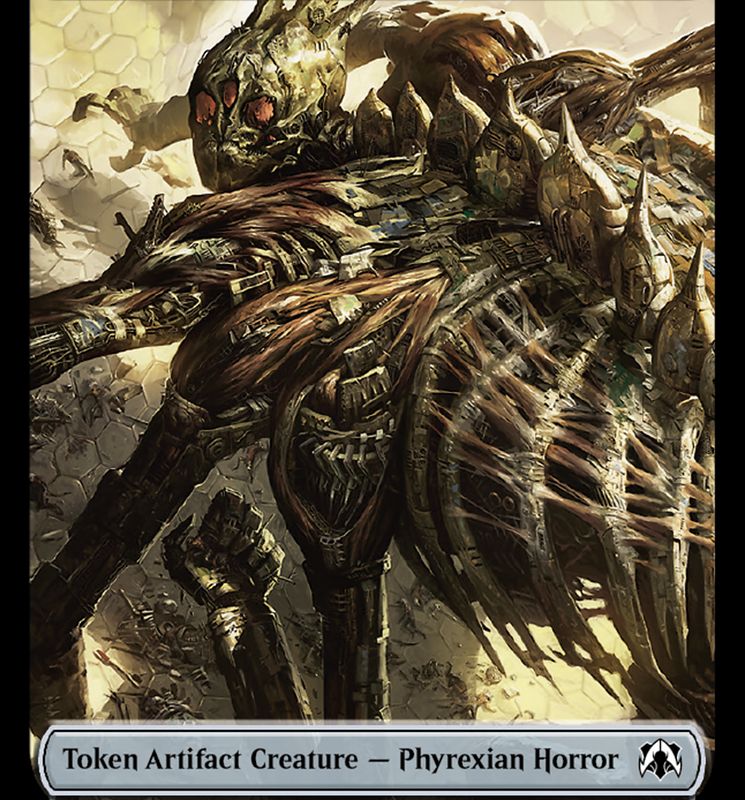 Phyrexian Golem // Phyrexian Horror Double-Sided Token [March of the Machine Commander Tokens]