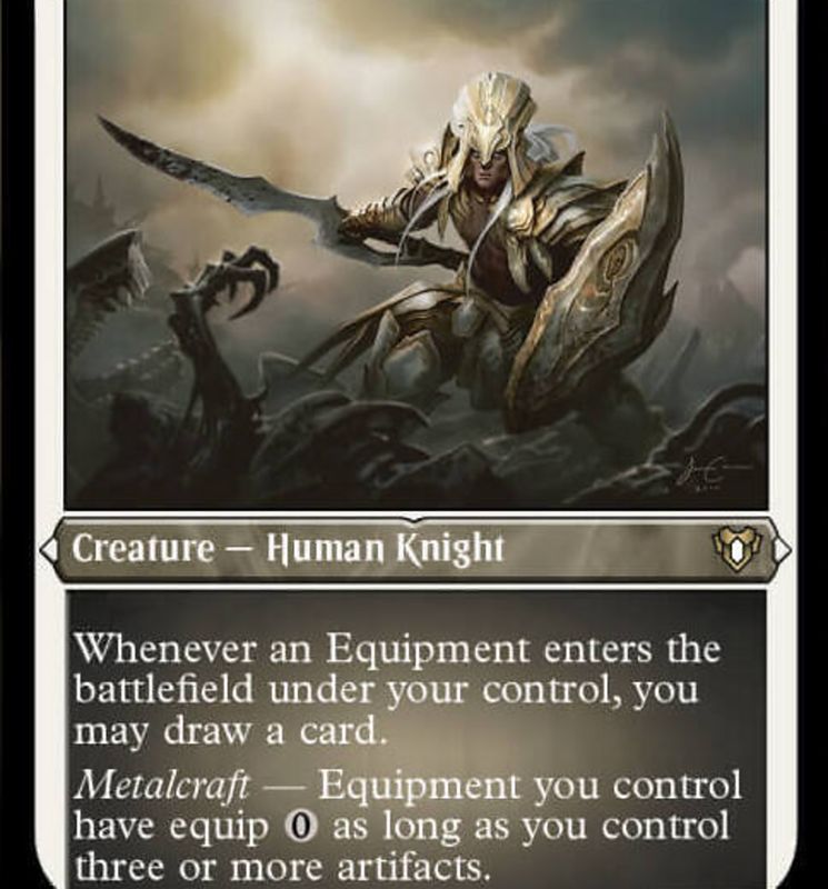 Puresteel Paladin (Foil Etched) [Commander Masters]
