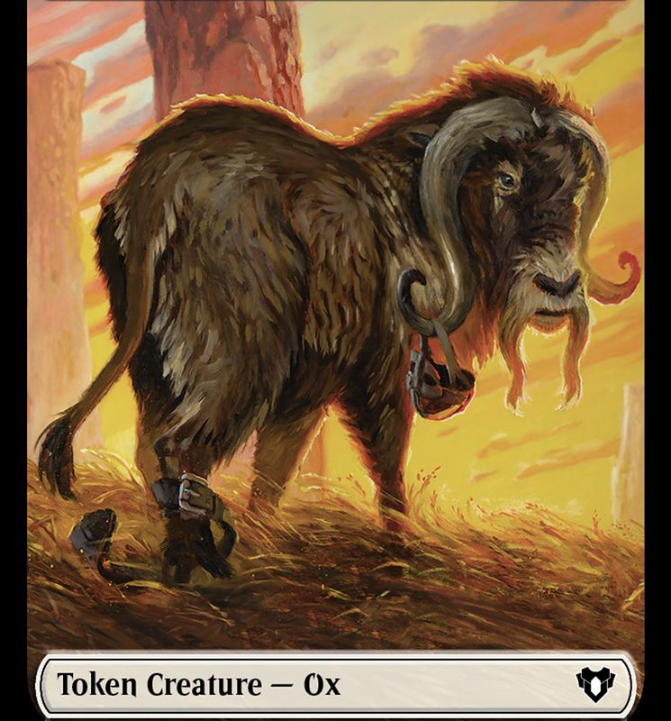 Phyrexian Golem // Ox Double-Sided Token [Commander Masters Tokens]
