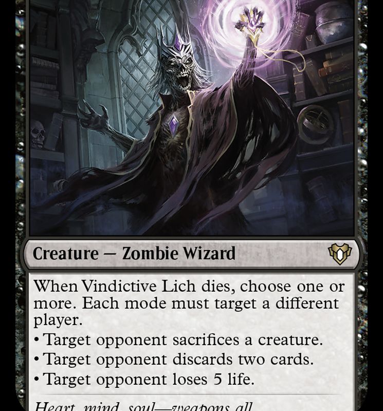 Vindictive Lich [Commander Masters]