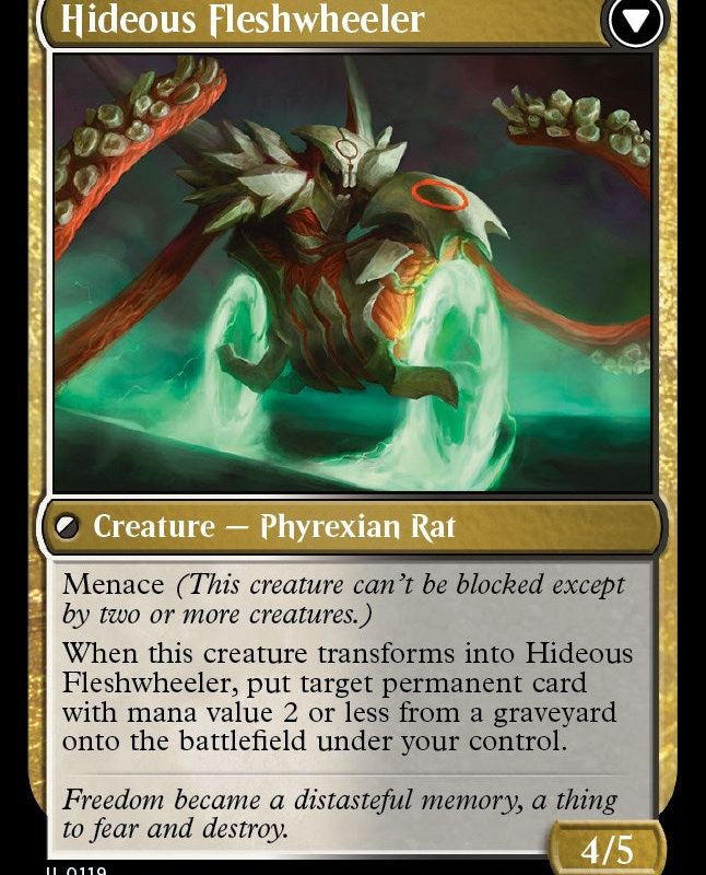 Nezumi Freewheeler // Hideous Fleshwheeler [March of the Machine]