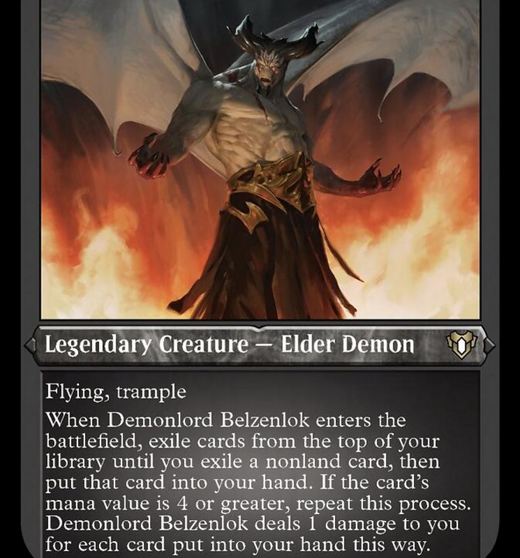 Demonlord Belzenlok (Foil Etched) [Commander Masters]