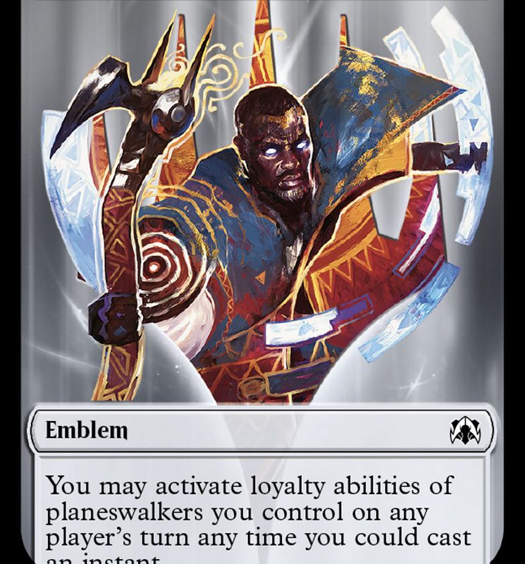 Elemental (9) // Teferi's Talent Emblem Double-Sided Token [March of the Machine Tokens]
