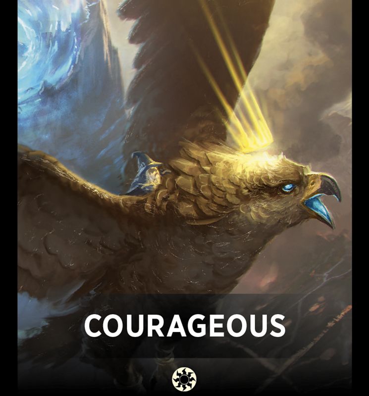 Courageous Theme Card [The Lord of the Rings: Tales of Middle-Earth Tokens]