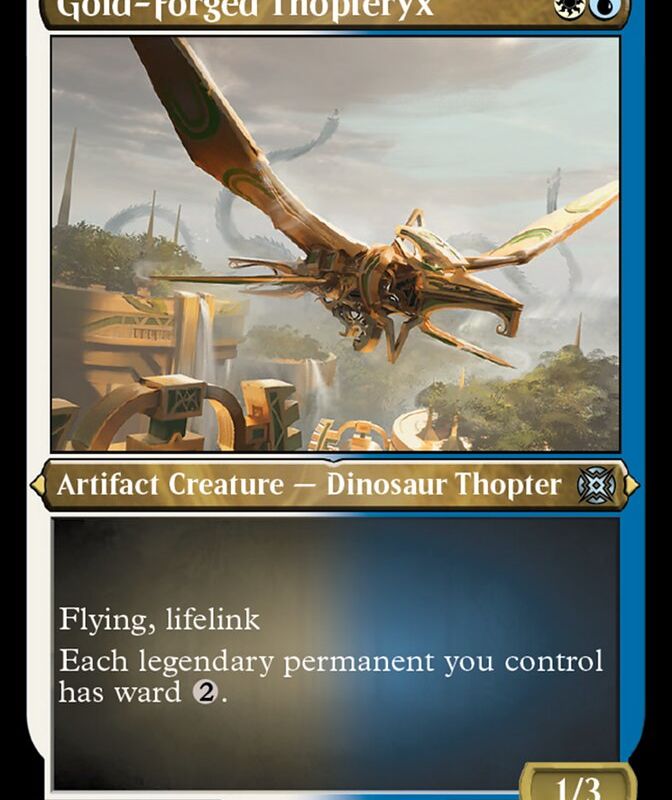 Gold-Forged Thopteryx (Foil Etched) [March of the Machine: The Aftermath]