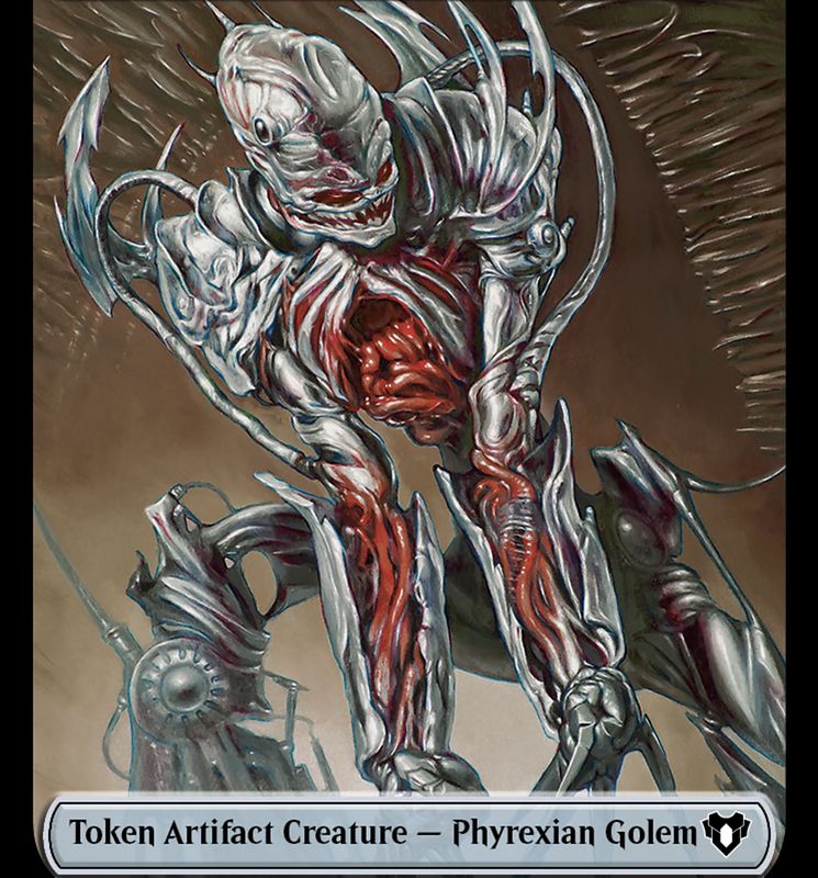 Phyrexian Golem // Ox Double-Sided Token [Commander Masters Tokens]