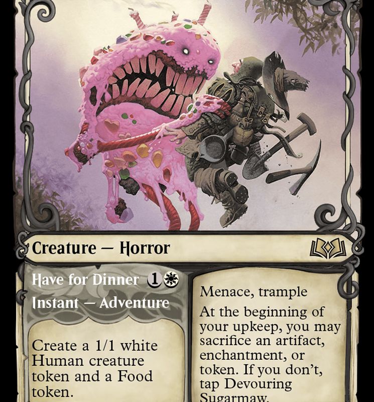 Devouring Sugarmaw // Have For Dinner (Showcase) [Wilds of Eldraine]