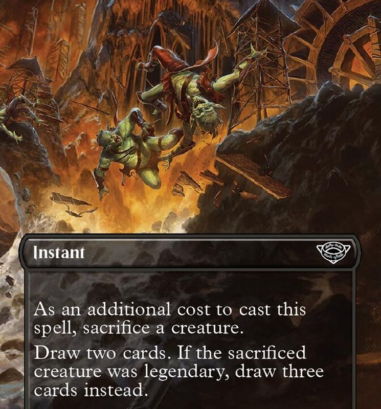 Nasty End (Borderless Alternate Art) [The Lord of the Rings: Tales of Middle-Earth]