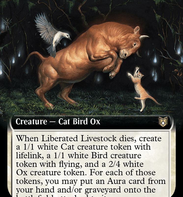 Liberated Livestock (Extended Art) [Wilds of Eldraine Commander]