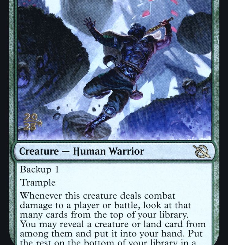 Doomskar Warrior [March of the Machine Prerelease Promos]