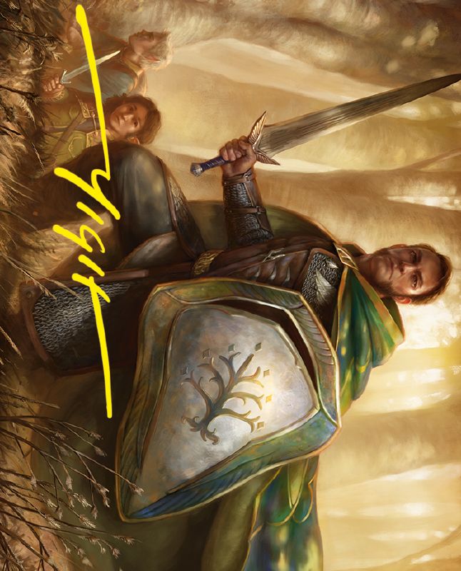 Boromir, Warden of the Tower Art Card (Gold-Stamped Signature) [The Lord of the Rings: Tales of Middle-earth Art Series]