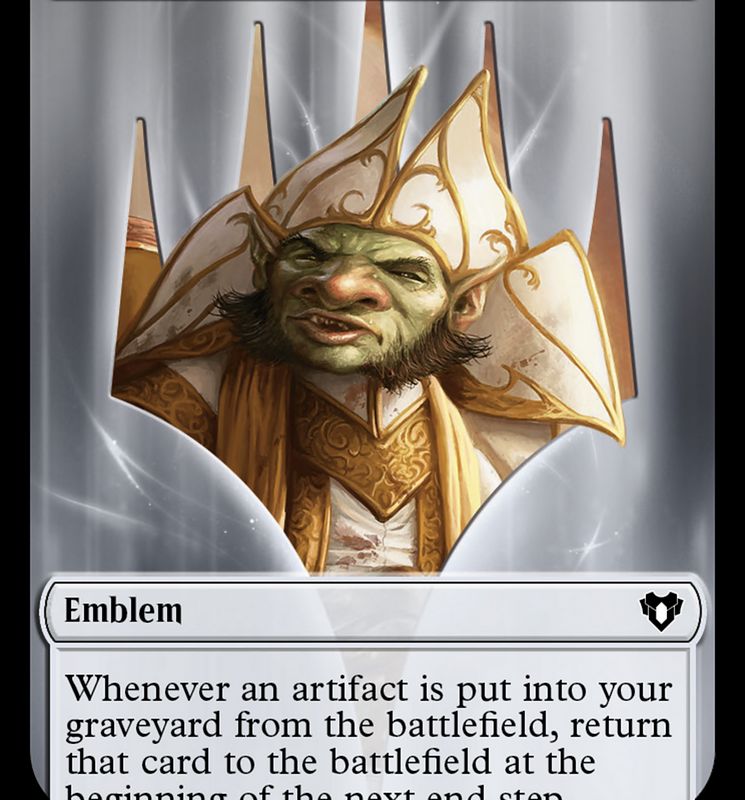 Daretti, Scrap Savant Emblem [Commander Masters Tokens]
