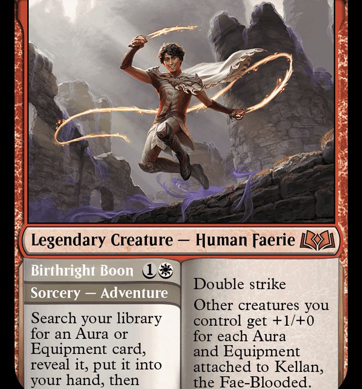 Kellan, the Fae-Blooded // Birthright Boon [Wilds of Eldraine]