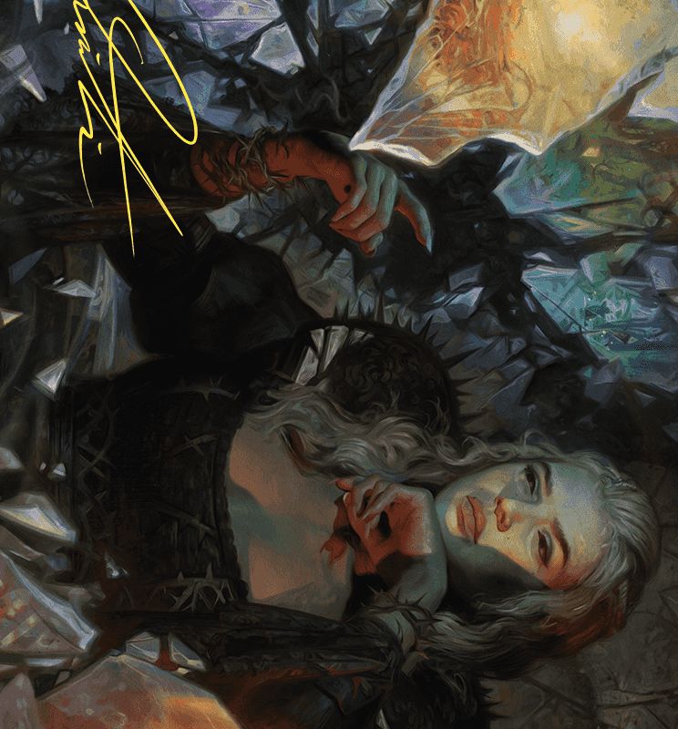Prophetic Prism Art Card (Gold-Stamped Signature) [Wilds of Eldraine Art Series]
