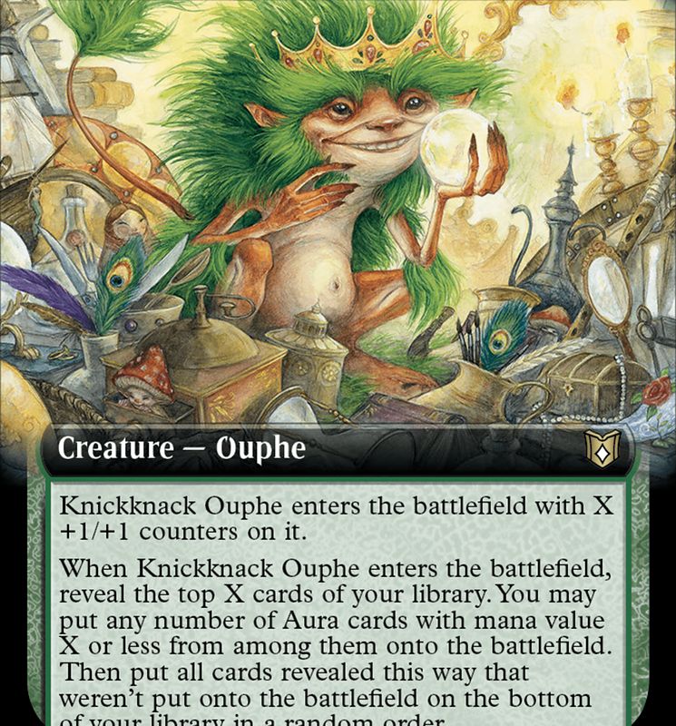 Knickknack Ouphe (Extended Art) [Wilds of Eldraine Commander]