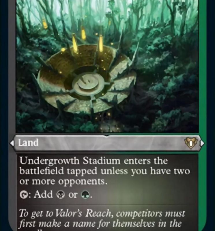 Undergrowth Stadium (Foil Etched) [Commander Masters]