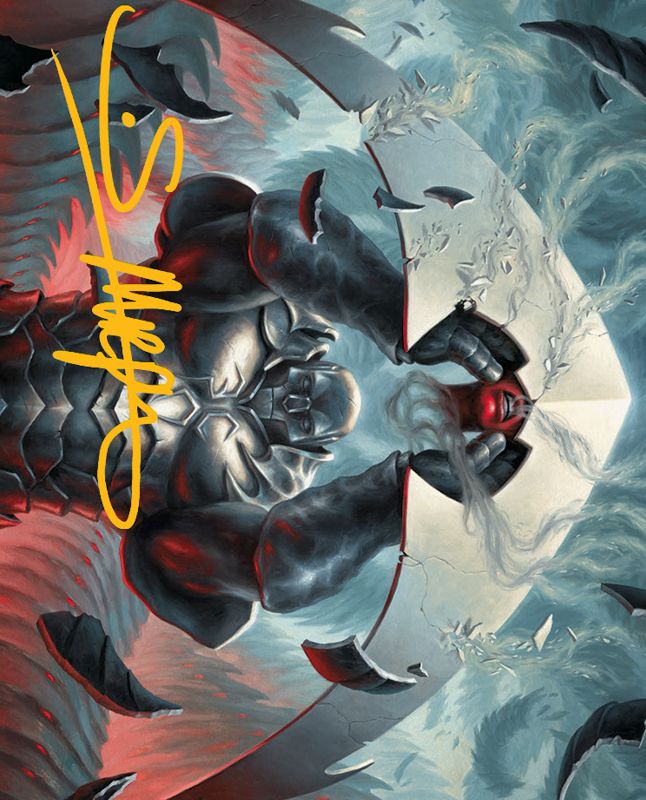 Mirrodin Avenged Art Card (Gold-Stamped Signature) [March of the Machine Art Series]
