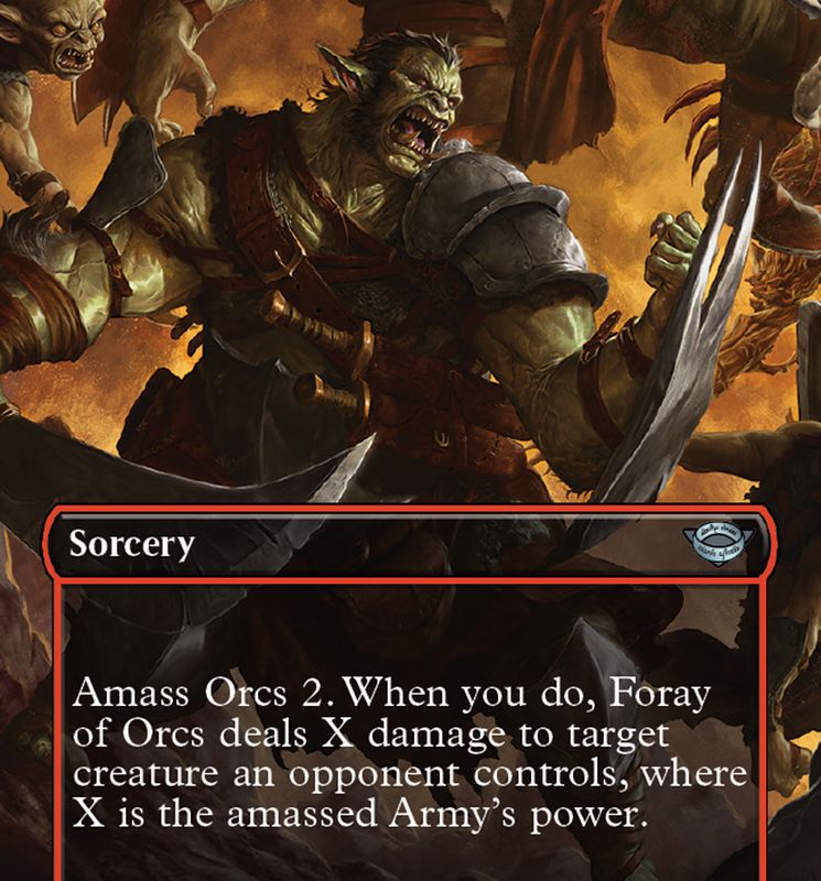 Foray of Orcs (Borderless Alternate Art) [The Lord of the Rings: Tales of Middle-Earth]