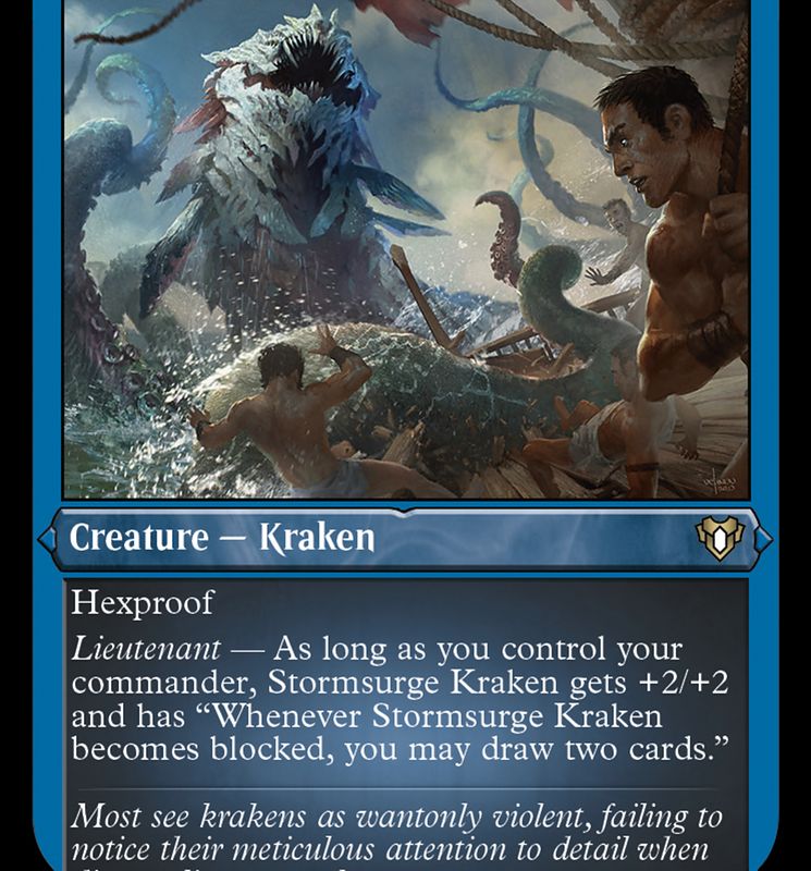 Stormsurge Kraken (Foil Etched) [Commander Masters]