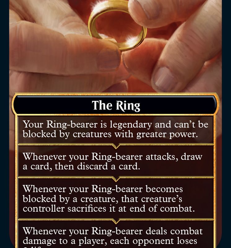 The Ring [The Lord of the Rings: Tales of Middle-Earth Tokens] - Le bon ...