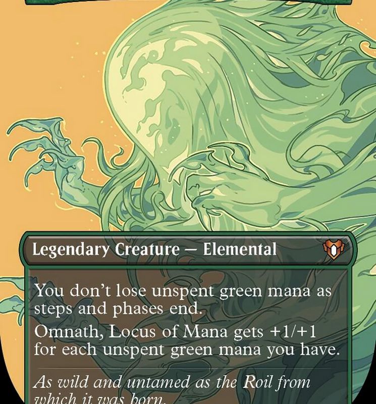 Omnath, Locus of Mana (Borderless Profile) [Commander Masters]