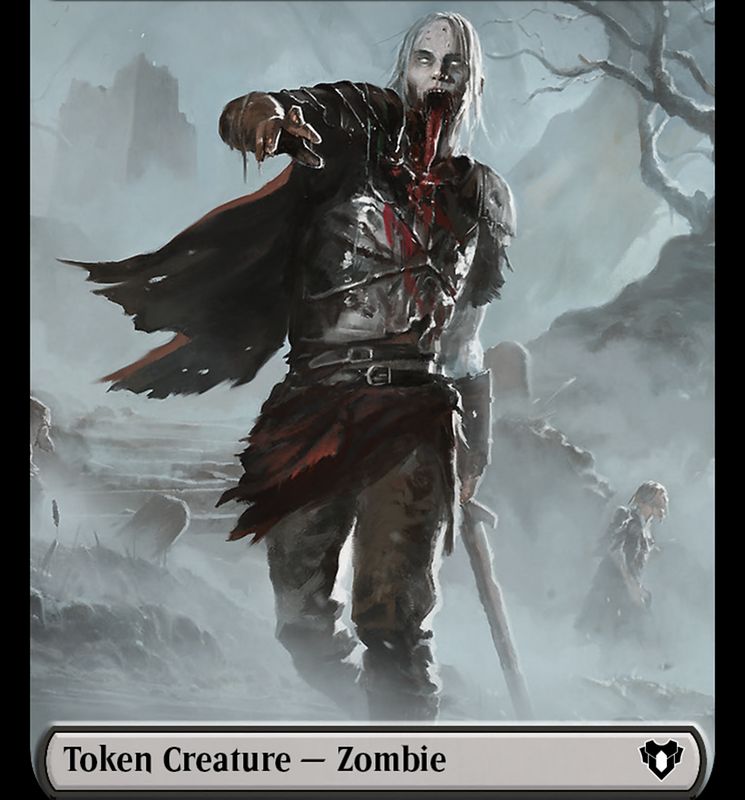 Zombie Token (19) [Commander Masters Tokens]
