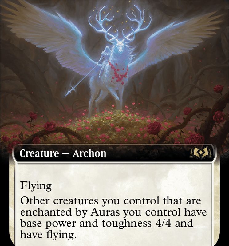 Archon of the Wild Rose (Extended Art) [Wilds of Eldraine]