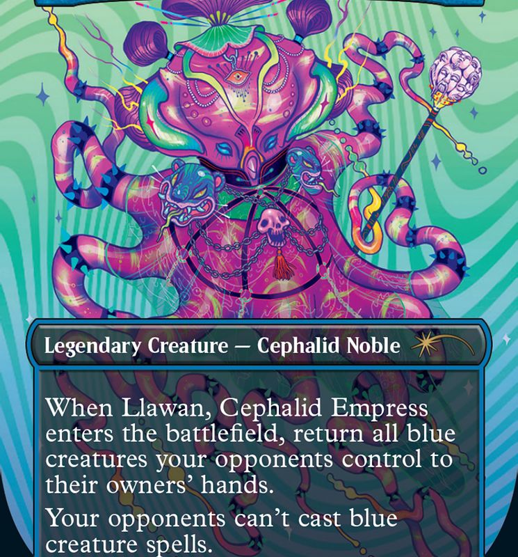 Llawan, Cephalid Empress (Borderless) [Secret Lair Drop Series]